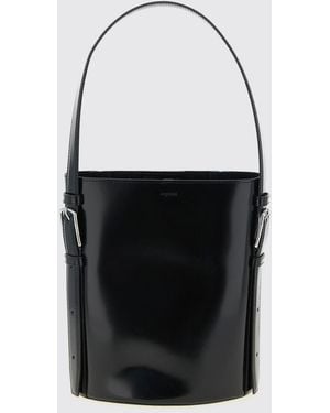 Coperni Patent Leather Bucket Bag - White