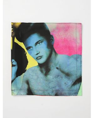 Versace Foulard Si Seta Stampato - Blu