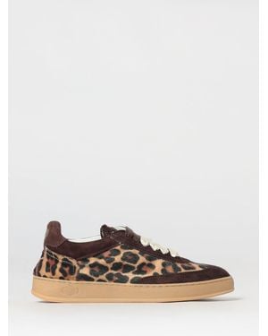 Soldini 80 Zapatillas Akira De Ante Y Piel De Potro Animal Print - Marrón