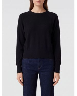 FEDERICA TOSI Wool And Cashmere Blend Crewneck Jumper With Long Sleeves - Blue