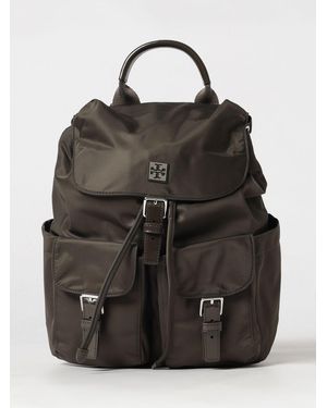 Tory Burch Virginia Rucksack Aus Recyceltem Nylon Mit Kordelzug Und Patte - Schwarz