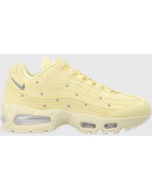 Nike Zapatillas Air Max 95 Big Bubble De Piel Con Bordados Y Tachuelas Aplicadas - Amarillo
