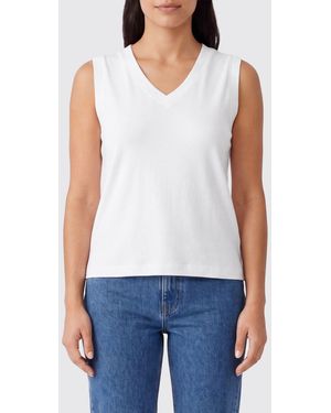 Vince Basic Cotton Tank Top - White
