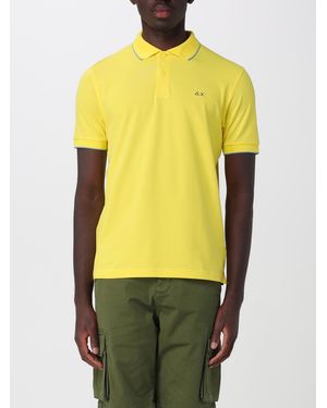 Sun 68 Cotton Polo Shirt - Yellow