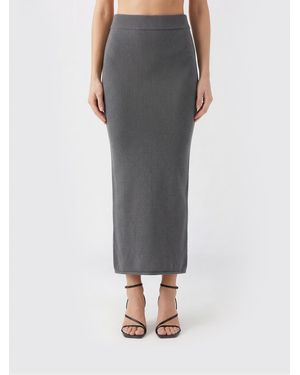 Entire studios Cotton Pencil Skirt - Grey