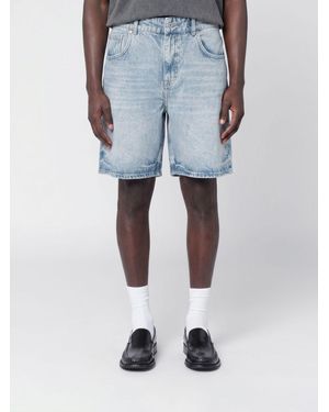 Represent Cotton Denim Shorts - Blue