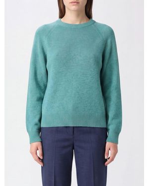 Frankie Shop Pullover Mit Rundhalsausschnitt Aus Wollmischung Mit Rippbündchen - Blau