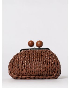 Weekend by Maxmara Woven Clutch - Brown