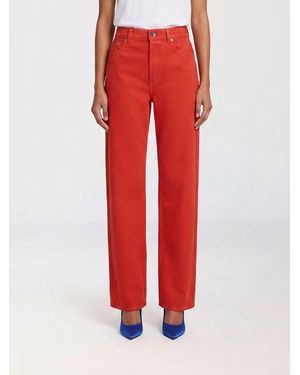 Versace Jeans De Denim De Algodón - Rojo