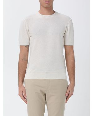Drumohr Cotton Blend Crew Neck Knit - White