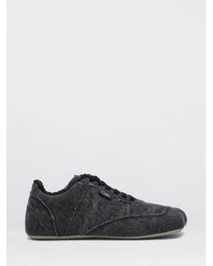 MM6 by Maison Margiela Anatomic Washed Cotton Canvas Trainers - White