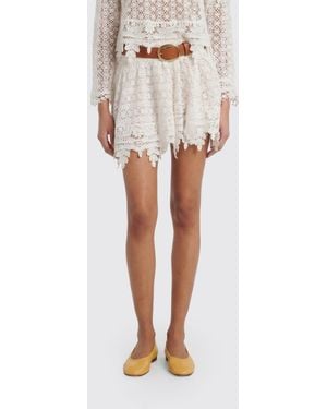 Isabel Marant Macramé Mini Skirt - White