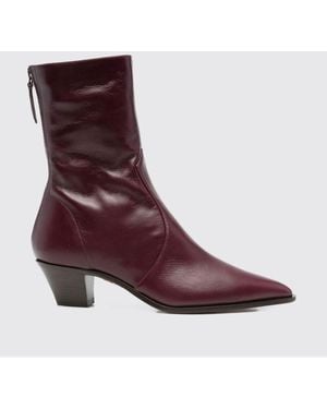 Aquazzura Flat Ankle Boots - Purple