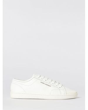 Saint Laurent Gym Leather Trainers - White
