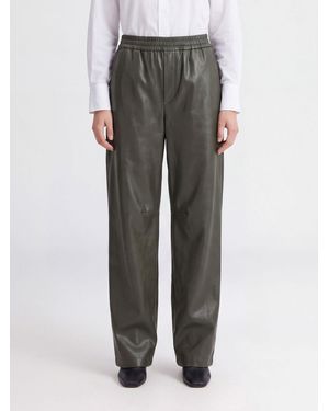 MM6 by Maison Margiela High-Waisted Palazzo Trousers - Grey