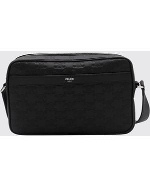 Celine Triomphe Medium Messenger Bag Aus Kalbsleder - Schwarz