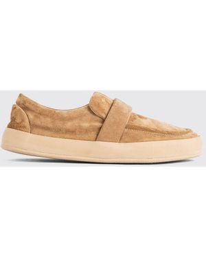 Marsèll Guarnello Suede Loafers With Rubber Sole - Natural