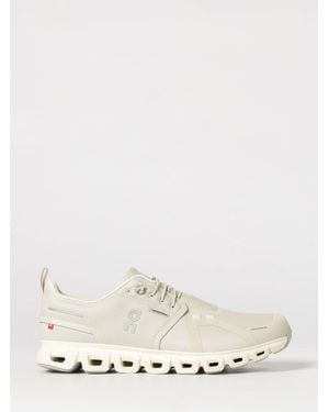On Shoes On Cloud 6 Waterproof Mesh Trainers - Natural