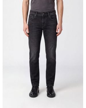 Jacob Cohen Jean Droit En Denim De Coton Taille Mi-Haute - Noir