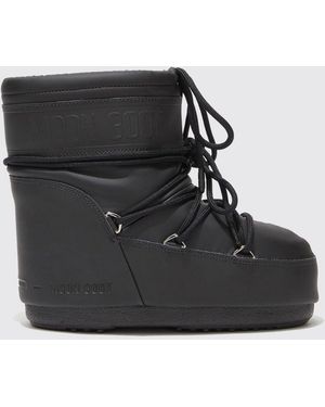 Moon Boot Icon Low Padded Snow Boots With Non-Slip Sole And Laces - Black
