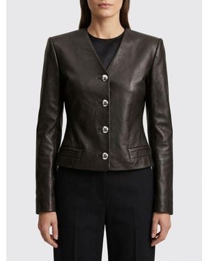 KHAITE Leather Jacket - Black