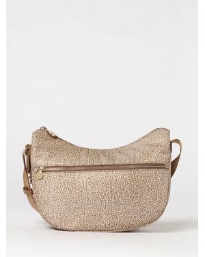 Borbonese Luna Small Op Print Nylon Bag - Natural