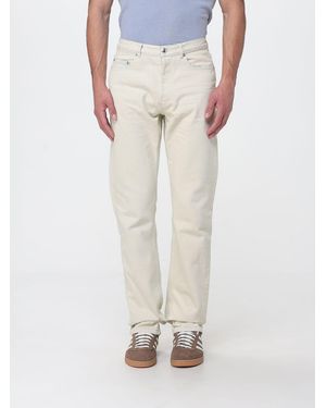 A.P.C. Cotton Denim Straight Jeans - White
