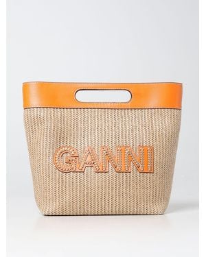 Ganni Bolso De Hombro Mujer - Naranja