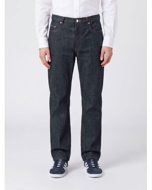 A.P.C. Fairfax Straight Fit Cotton Denim Jeans - Blue