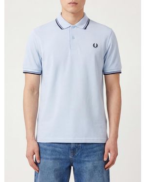 Fred Perry Cotton Polo Shirt With Logo - Blue