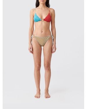 Oséree Abstract Print Triangle Bikini - Multicolor