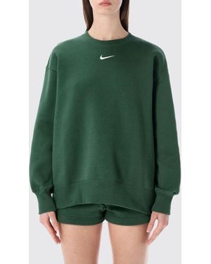 Nike Sudadera De Cuello Redondo De Mezcla De Algodón - Verde