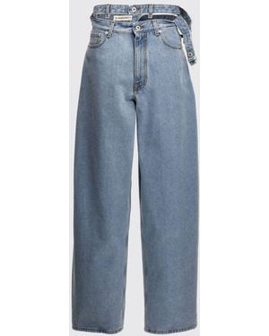 Y. Project Jeans Double-Waist - Blu