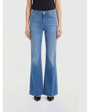 Haikure Flared Denim Jeans - Blue
