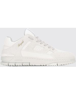 Axel Arigato Area Lo Fluffy Two-Tone Leather And Suede Trainers - Natural