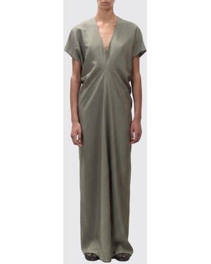 Alysi Liquid Touch Satin Long Dress - Green