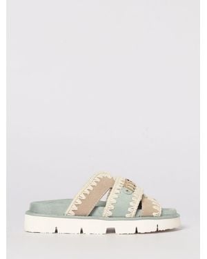 Mou Bio Suede Sandal - Natural