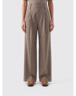 Victoria Beckham Tailored Wide-Leg Trousers - Brown