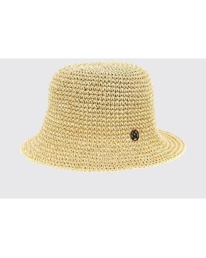 Maison Michel Pablo Straw Hat - Metallic
