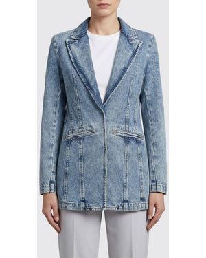 Patrizia Pepe Denim Blazer - Blue