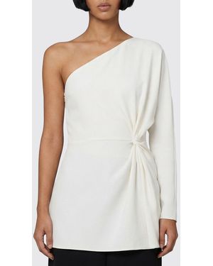 Valentino Silk Single Breasted Top - White