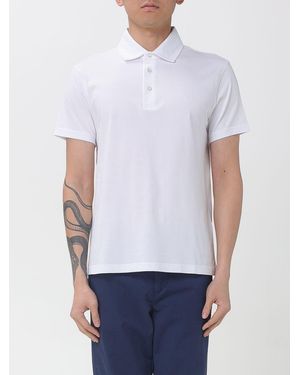 Fay Cotton Polo Shirt With Mini Logo - White