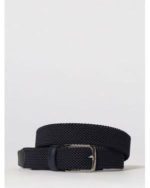 Paul & Shark Paul &Amp Shark Stretch Braided Viscose Belt - Blue