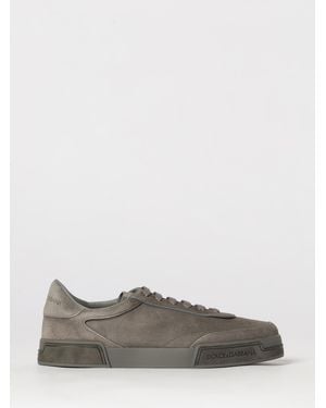 Dolce & Gabbana Dolce &Amp Gabbana Portofino Light Suede Trainers - Grey