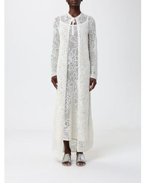 Fabiana Filippi Long Openwork Cardigan - White