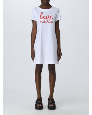 ワンピース LOVE MOSCHINO Woman Dress Multicolor WVJ4300T287A 0012 34676693HD_12_f.jpg
