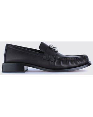 Roger Vivier Viv' Rangers Jeweled Buckle Penny Loafers - White