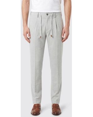 Eleventy Wool Drawstring Pants - Gray