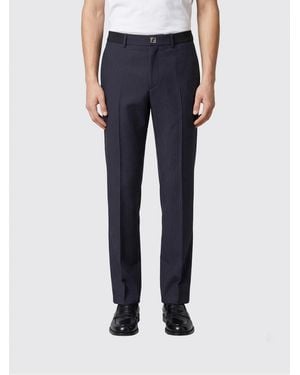 Fendi Wool And Cotton Tailored Trousers - Blue