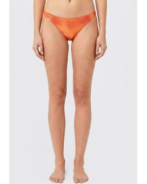 Blumarine Stretch Polyester Bikini Bottom - Orange